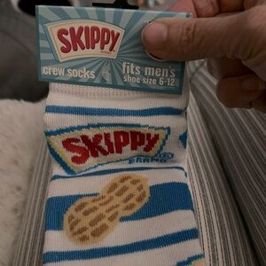 Skippy Adult peanut butter crew socks